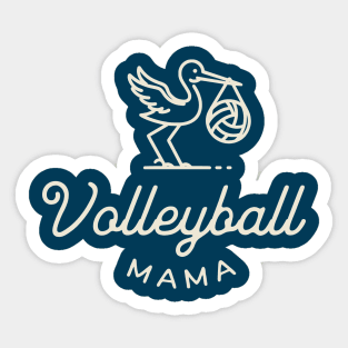 Volleyball Mama Story Design (light) Sticker